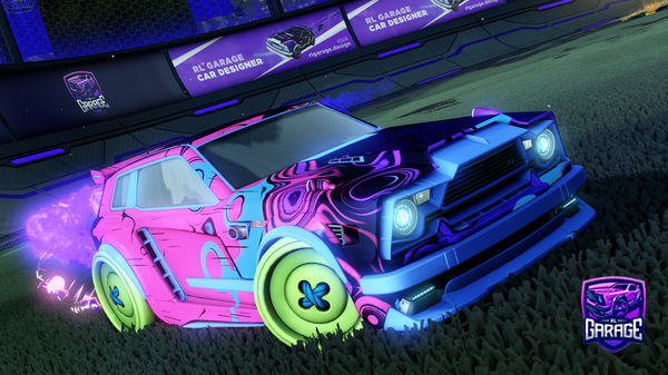 A Rocket League car design from mrcheeseylingunieMCweenie