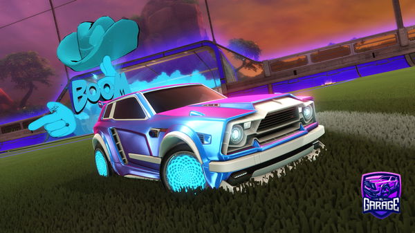 A Rocket League car design from Football1017