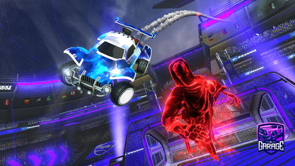 A Rocket League car design from Rowinabow