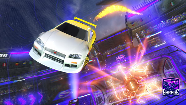 A Rocket League car design from Lightning_XD