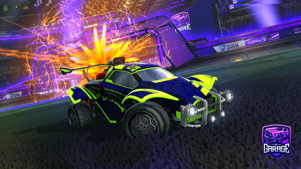 A Rocket League car design from Wombastick
