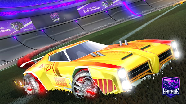 A Rocket League car design from NaClSami
