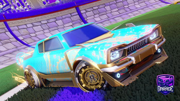 A Rocket League car design from car0