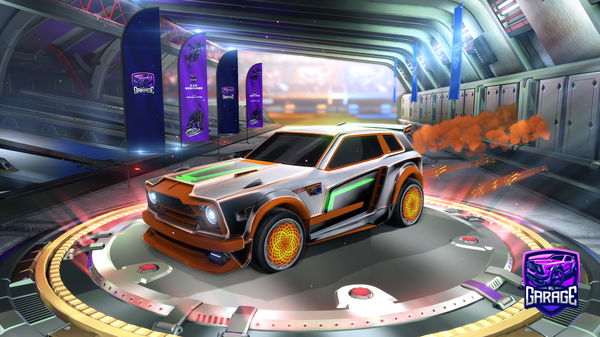 A Rocket League car design from cocodozo