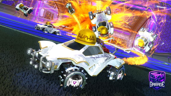 A Rocket League car design from LEBLONZIMRJ