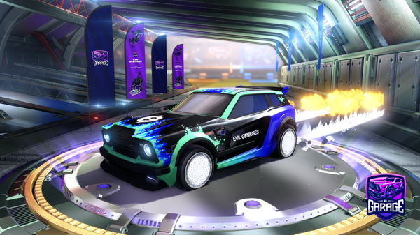 A Rocket League car design from Dragontooth972