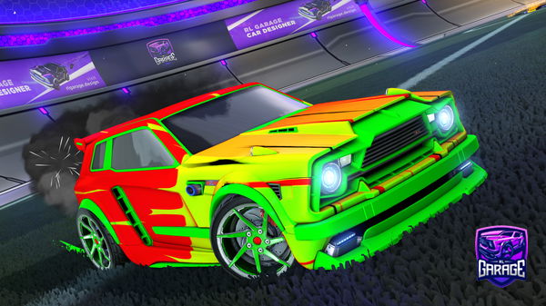 A Rocket League car design from PotatoFace15