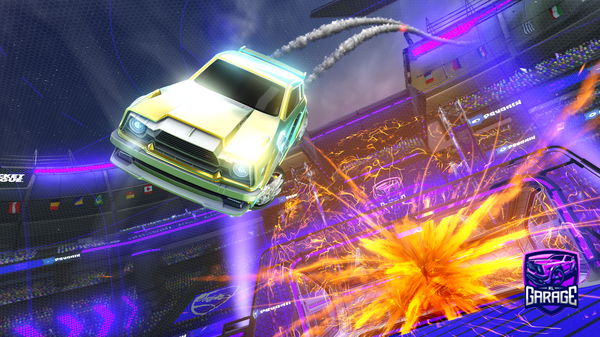 A Rocket League car design from Deangardo