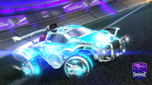 A Rocket League car design from DARKOFFWHITE