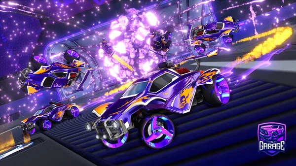 A Rocket League car design from door