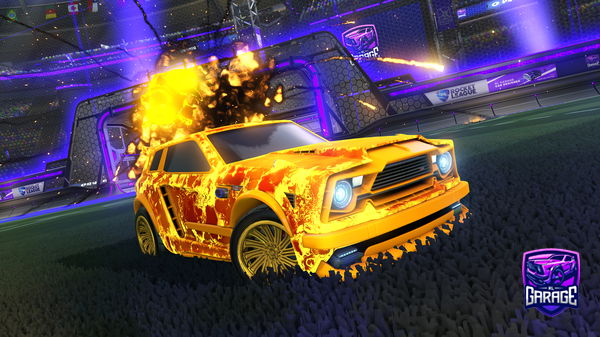 A Rocket League car design from SLAYTHEDRAGONZ