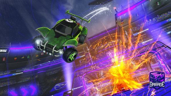 A Rocket League car design from bmh4100