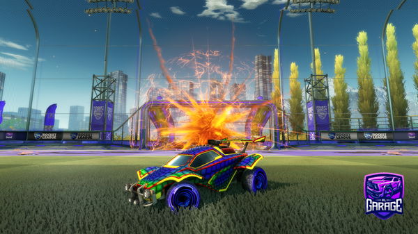 A Rocket League car design from LUKAMAKESTRADES