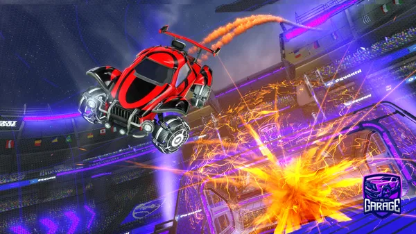 A Rocket League car design from Mijamin