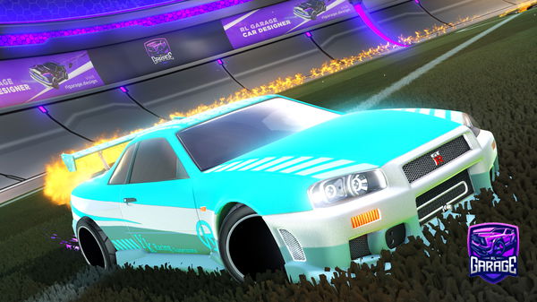 A Rocket League car design from skykyd