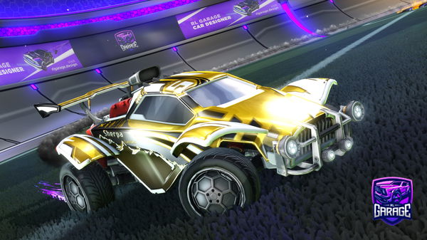 A Rocket League car design from R3KTGoldFish