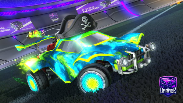 A Rocket League car design from Bluekirbymikey