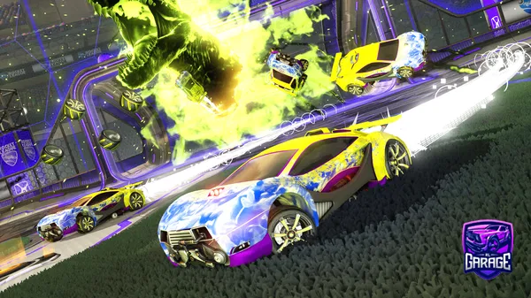 A Rocket League car design from pika1930