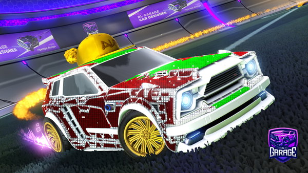 A Rocket League car design from pfllfldle