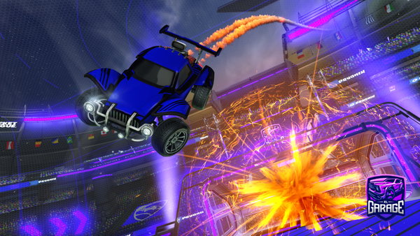 A Rocket League car design from salamisunami