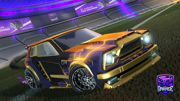 A Rocket League car design from zcrewd