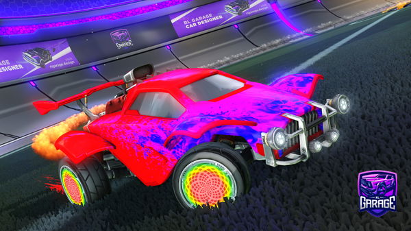 A Rocket League car design from Footbasketman