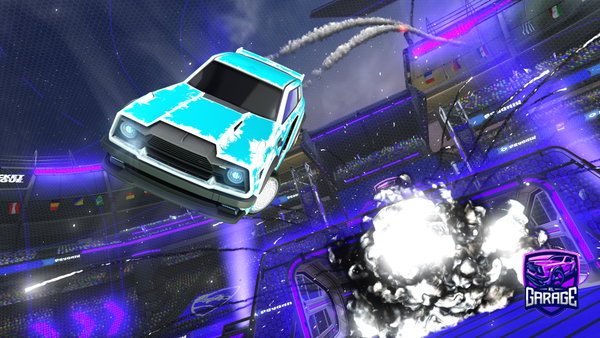 A Rocket League car design from 7i_u00