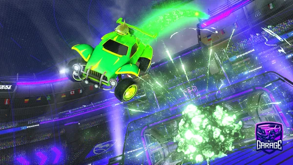 A Rocket League car design from bumpstart