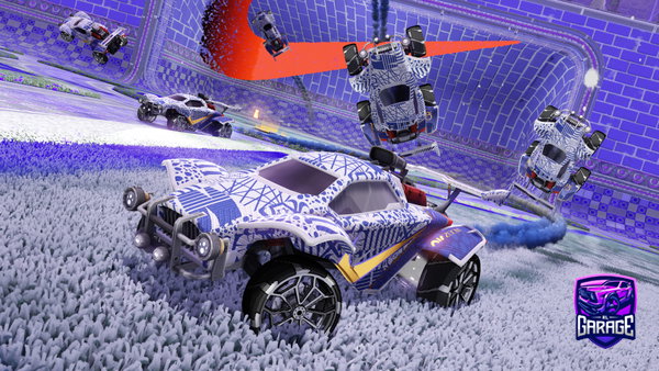 A Rocket League car design from 717x7gamerX