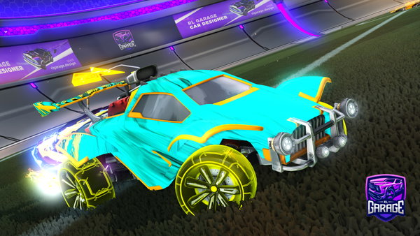 A Rocket League car design from LegendaryOatmilk