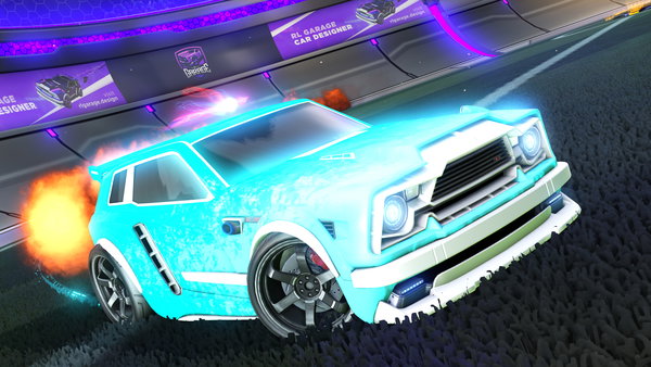 A Rocket League car design from Mustang13_12