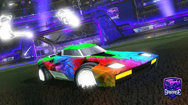 A Rocket League car design from SYNC-VXBZZ