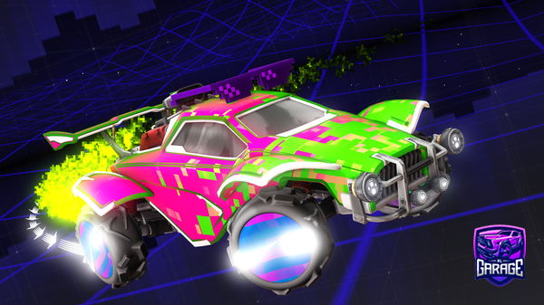 A Rocket League car design from PowerfulFlea441