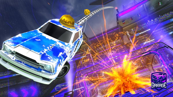 A Rocket League car design from Axelthereaper666