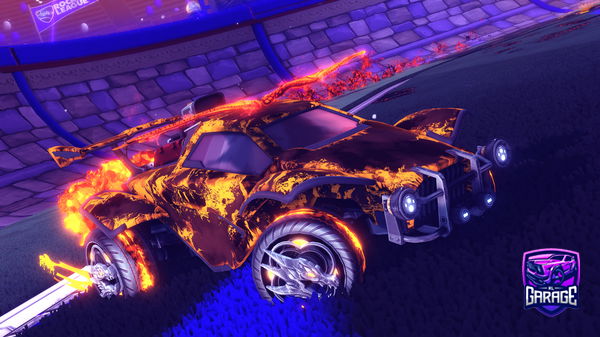 A Rocket League car design from Sal0_