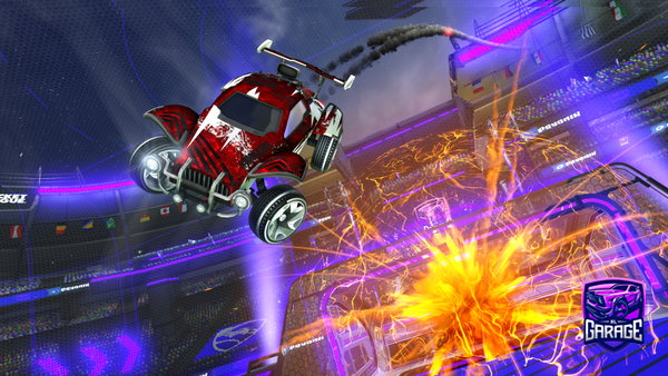 A Rocket League car design from Papa_dragon69420