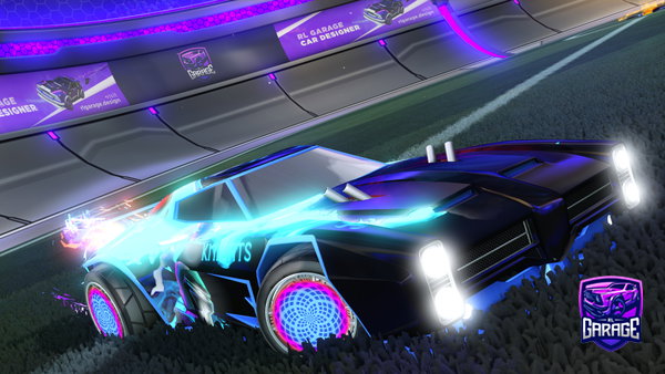 A Rocket League car design from Vividbugear