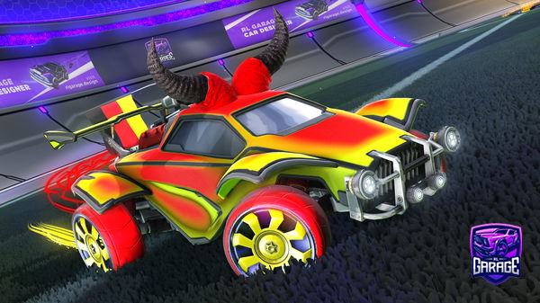 A Rocket League car design from Synxty