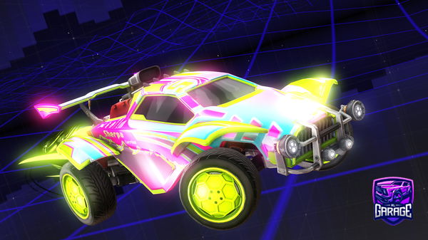 A Rocket League car design from BLUUCAT