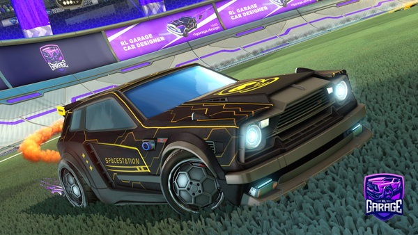 A Rocket League car design from MID_WolfKing