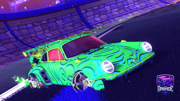 A Rocket League car design from 123abcellk