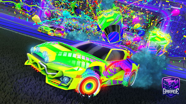A Rocket League car design from GLTCHMOON