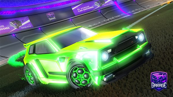 A Rocket League car design from SunsetSwitch
