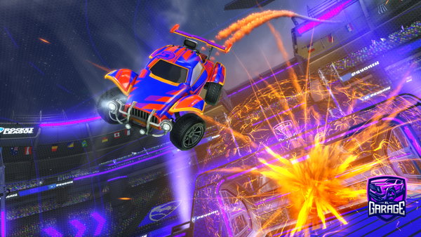 A Rocket League car design from Rl_flamingo