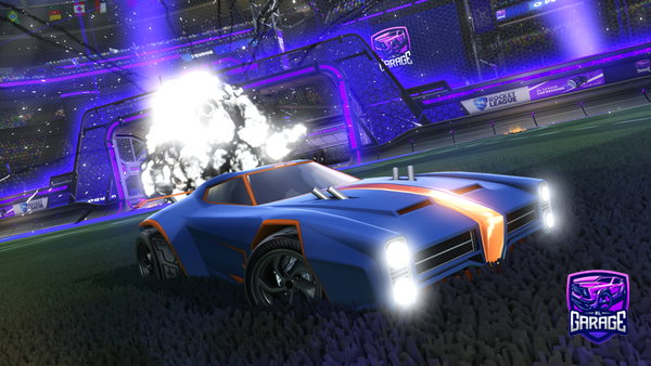 A Rocket League car design from AboutGoldfish40
