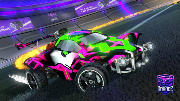 A Rocket League car design from Road_to_black_standard