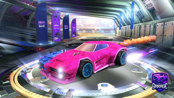 A Rocket League car design from pink-blob13