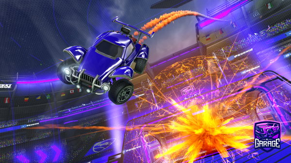 A Rocket League car design from minionn