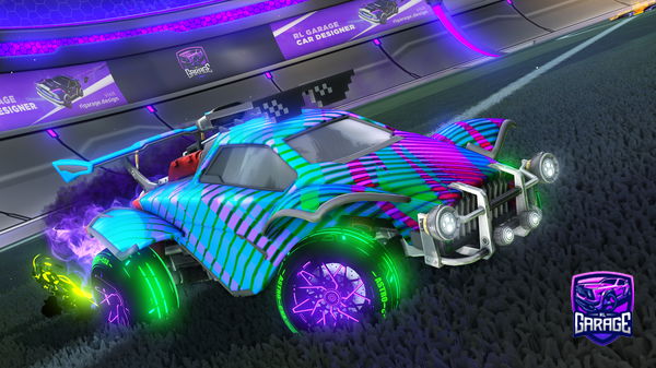 A Rocket League car design from Together-laser7