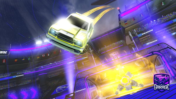 A Rocket League car design from Hyudroo